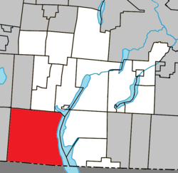 Potton Quebec location diagram